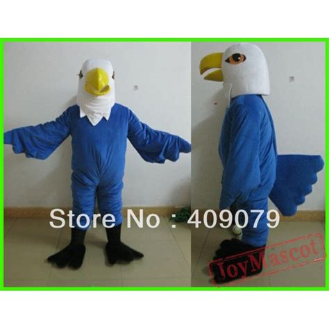 Adult Blue Eagle Mascot Costume