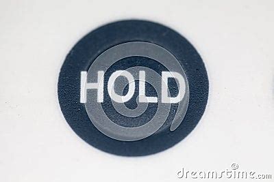 Hold Button Stock Photo - Image: 50408782