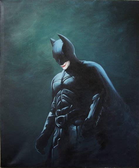 The Dark Knight Painting by Janet Fong | Saatchi Art