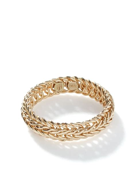 John Hardy 14k Yellow Gold Kami Chain 4.5mm Band Ring - Farfetch