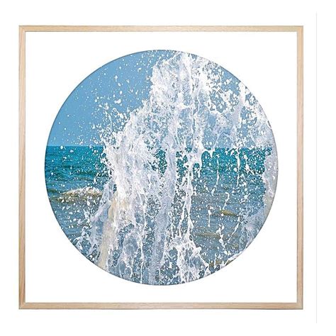 Great Splash Round Framed Print by United Interiors | Framed prints, Frame, Art