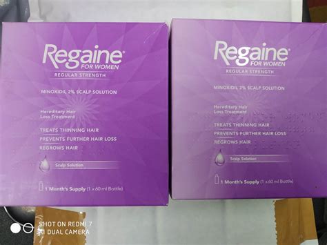 Regaine for Women Regular Strength Hair Loss & Regrowth Cutaneous Minoxidil 2% Scalp Solution 3 ...