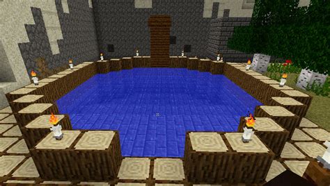 Minecraft house pool by Dragon-Godess on DeviantArt