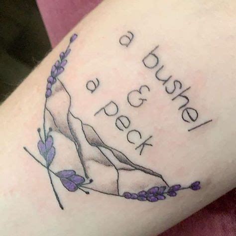 a bushel and a peck tattoo - Google Search | Tattoos, Future tattoos ...