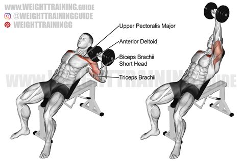 Incline one-arm dumbbell bench press exercise instructions and video