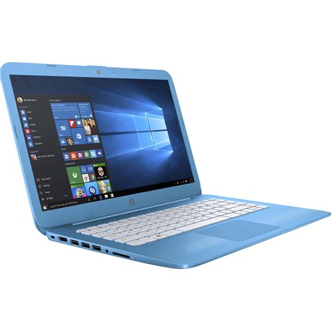 HP 14" Stream 14-ax010nr Laptop (Aqua Blue) X7S44UA#ABA B&H