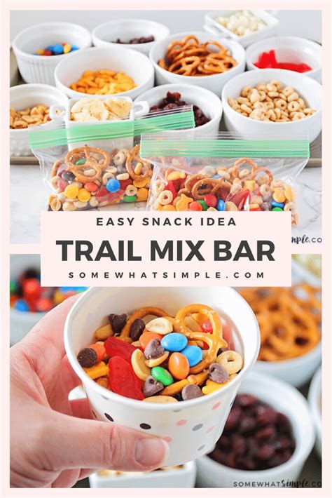 Trail Mix Bar Idea (Recipe Kids Will Love) | Somewhat Simple