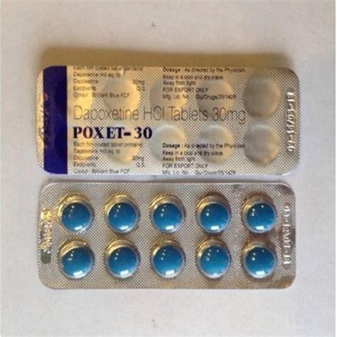 30 mg Dapoxetine Hydrochloride Tablet, Packaging Size: 10 Tablets Per ...