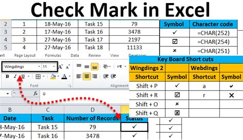 Top 10+ Make A Check Mark In Excel