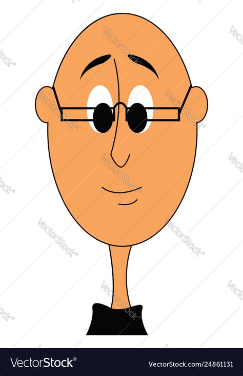 Top 126+ Bald man with glasses cartoon - Tariquerahman.net