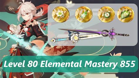 Kazuha Level 80 build Support (855 Elemental Mastery) | Kazuha Guide Tips & Trick | Kazuha F2p ...