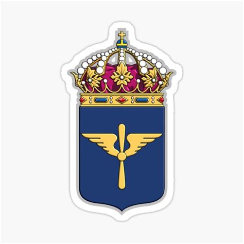 "SWEDISH AIR FORCE" Sticker for Sale by WOOFANG | Redbubble