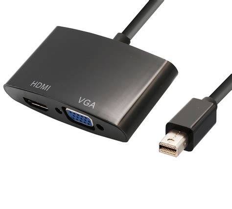 Mini DisplayPort to HDMI VGA ( Mini DP to HDMI / VGA Male to Female for MacBook Air/Pro, Surface ...