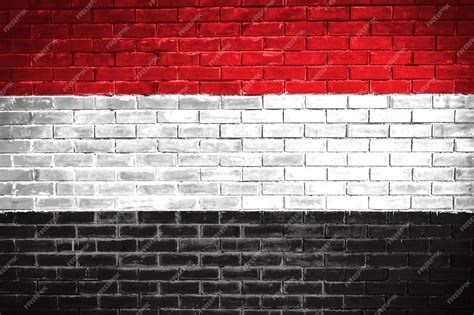 Premium Photo | Yemen flag wall texture background