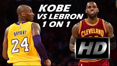 [HD] Kobe Bryant 1 on 1 with LeBron James [BEST DUELS] - YouTube