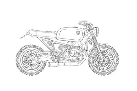 Buku Mewarnai Khusus Dewasa, Isinya Sketsa Motor-motor Custom - GridOto.com