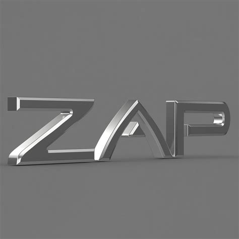 zap logo 1 sumbol 3D model | CGTrader