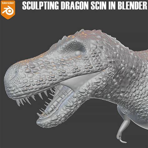 Sculpting Dragon Skin in Blender, VK GameDev | Dragon skin, Sculpting, Artwork