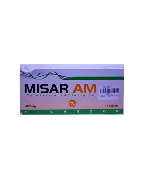 Misar AM 5/40mg Tablets - Time Medical