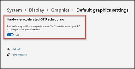 Enable Hardware Accelerated GPU Scheduling in Windows 11