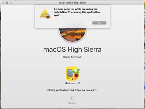 Impossibile aggiornare a OS X High Sierra con due errori non ...