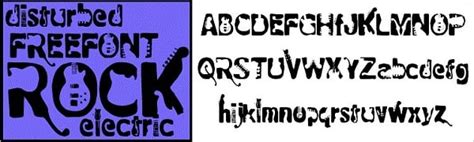 The Fonts that Rock: Collection of 44 Astonishing Free Rock Band Fonts