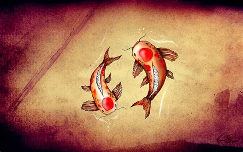 Drawing Koi Fish Art wallpaper | 1680x1050 | #9218