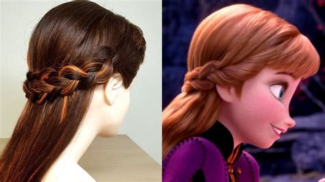 Anna’s Frozen 2 Double Braid-Back Hairstyle Tutorial - NY Beauty Review