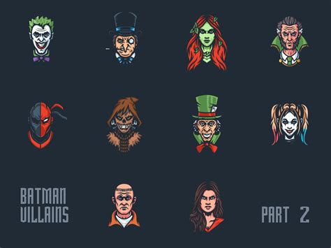 Batman Villains Part 2 by Ádám Szente-Varga on Dribbble