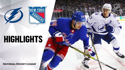 NHL Highlights | Lightning @ Rangers 10/29/19 - YouTube