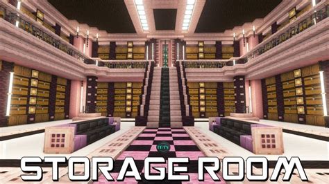 How To Build A CHERRY WOOD STORAGE ROOM In Minecraft (TUTORIAL) | Minecraft house tutorials ...