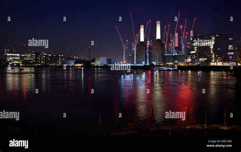 Battersea Power Station by Night Stock Photo - Alamy