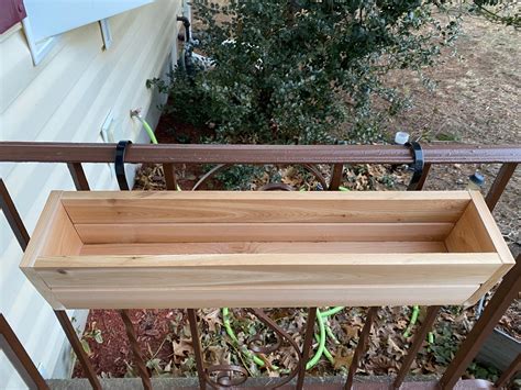 Cedar Railing Planter Box Deck Railing Planters Balcony | Etsy