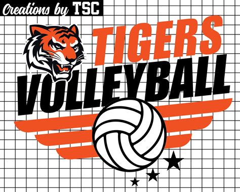 Tigers Volleyball Digital Download .PNG Sublimation - Etsy