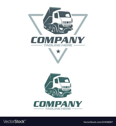 Semi Truck Vector Logo - Firecollies