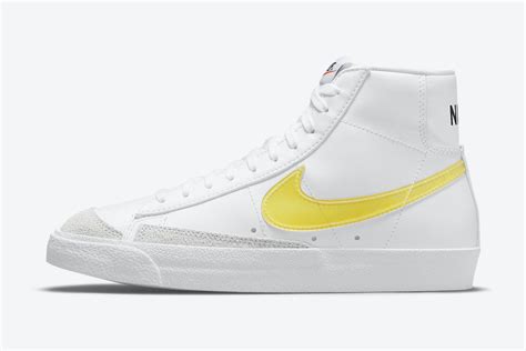 Nike Blazer Mid Yellow Swoosh DJ3050-101 Release Date - SBD