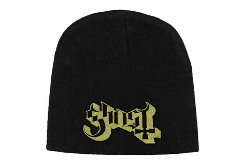 Ghost - Yellow Logo Embroidered Official Knitted Beanie Hat