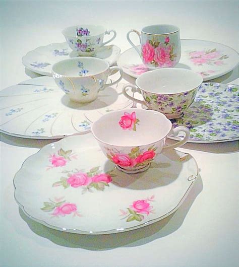 Snack Plate with Teacup Set - Royal Table Settings – Royal Table Settings, LLC