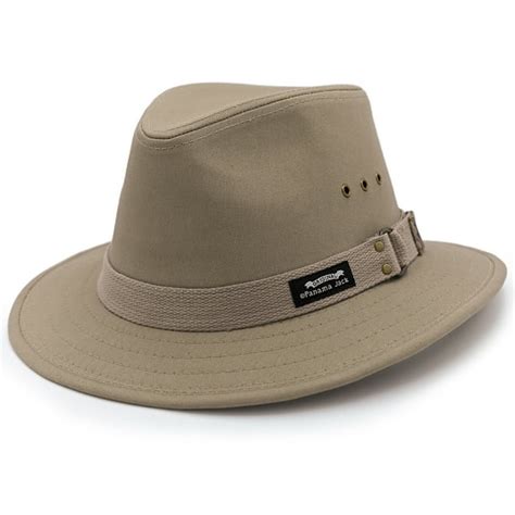 Panama Jack Men's Original Canvas Safari Sun Hat, 2 1/2" Brim, UPF (SPF ...