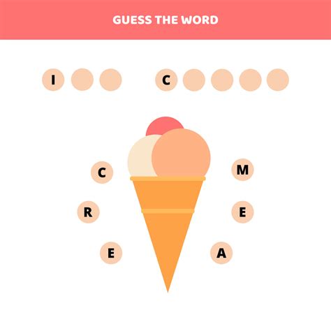 Guess the word. Educational game for kids. 5456121 Vector Art at Vecteezy