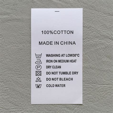 Customize Non-woven fabric washing labels for garment - Manufacture ...