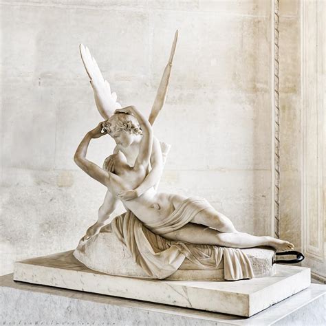 Psyche Revived by Cupid's Kiss, by Antonio Canova, c. 1790. Louvre Museum, Paris. [1080x1080 ...