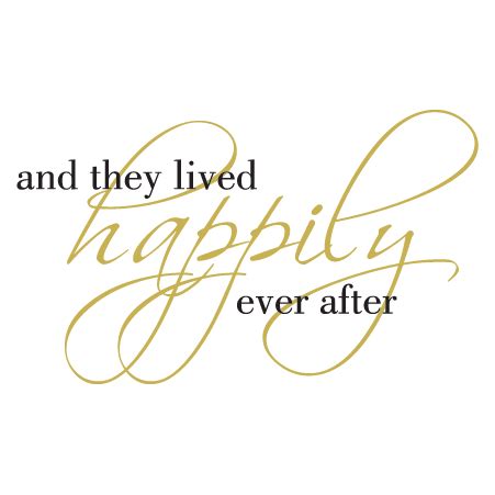 Happily Ever After Scriptina Wall Quotes™ Decal | WallQuotes.com