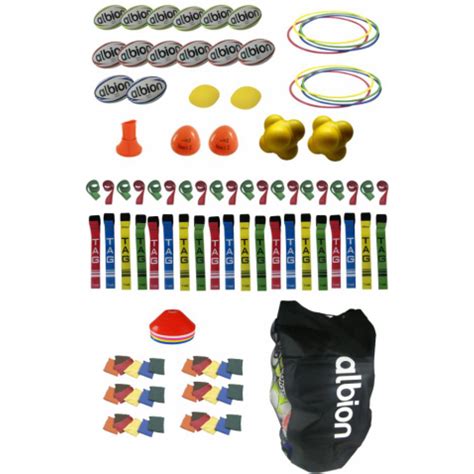 Rugby training supplies tackling bags, rucking shields and rugby balls