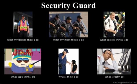 security guard | What People Think I Do / What I Really Do | Know Your Meme