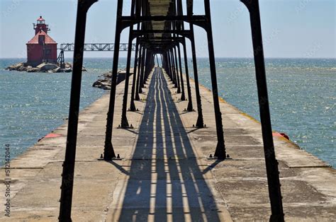 Sturgeon Bay Ship Canal Pierhead Lighthouse Stock Photo | Adobe Stock