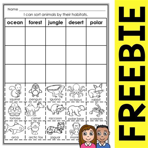 Animals And Its Habitat Worksheets