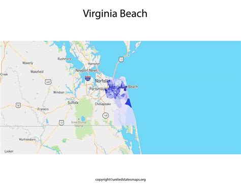 Virginia Beach Map | Map of Virginia Beaches