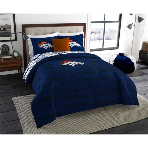 NFL Denver Broncos Bed in a Bag Complete Bedding Set - Walmart.com