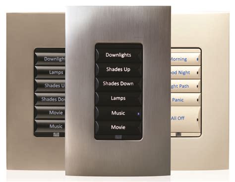 Using switches, dimmers, and keypads